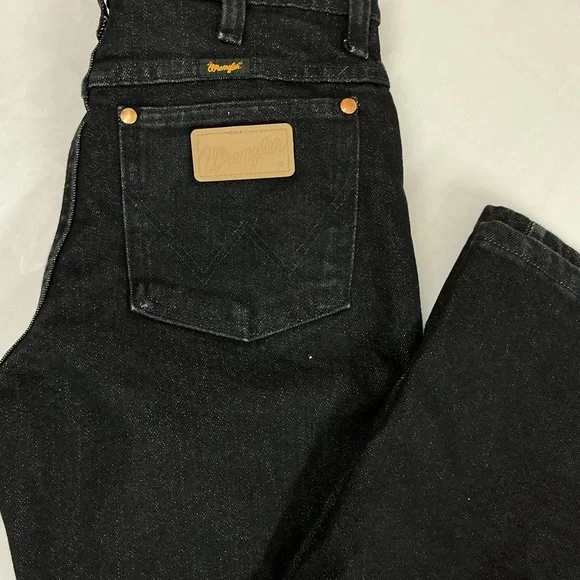 Wrangler Black Straight Leg Jeans - Picture 3 of 5
